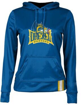 Drexel Dragons Lightweight Royal Blue Lined Silkie Sweatshirt Hoodie NWT Sz Med